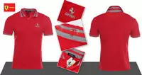 t-shirt ferrari acheter high collar hommes short sleeve boutique italie rouge